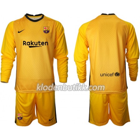 FC Barcelona Keeper Barn draktsett 2020-2021 M002 Langermet (+ Korte bukser)